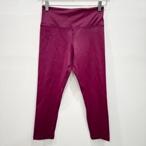 Zyia Active Metallic Capri Legging Size 6-8 Plum